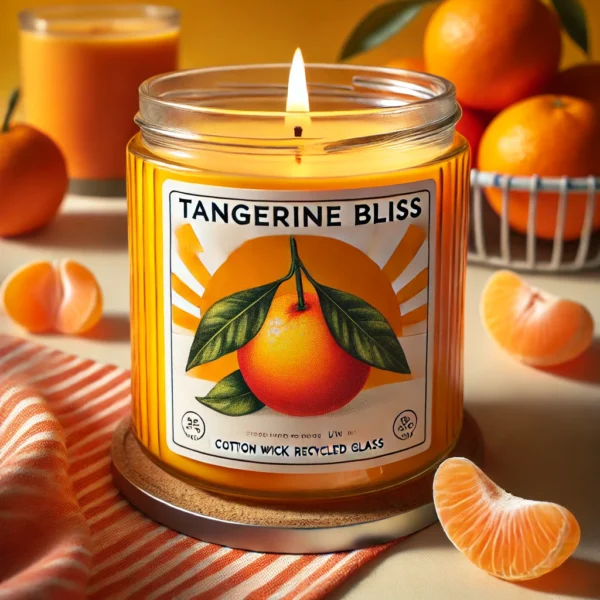 "Tangerine Bliss" (Naranja) Elevación del Estado de Ánimo Vela Sensorial