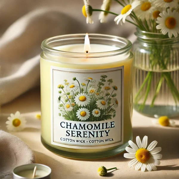 "Chamomile Serenity" (Manzanilla) Promotor del Sueño Profundo Vela Sensorial