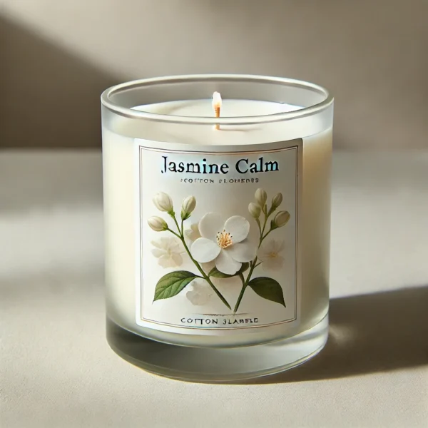 "Jasmine Calm" (Jazmín) Antidepresiva y Relajante Vela Sensorial