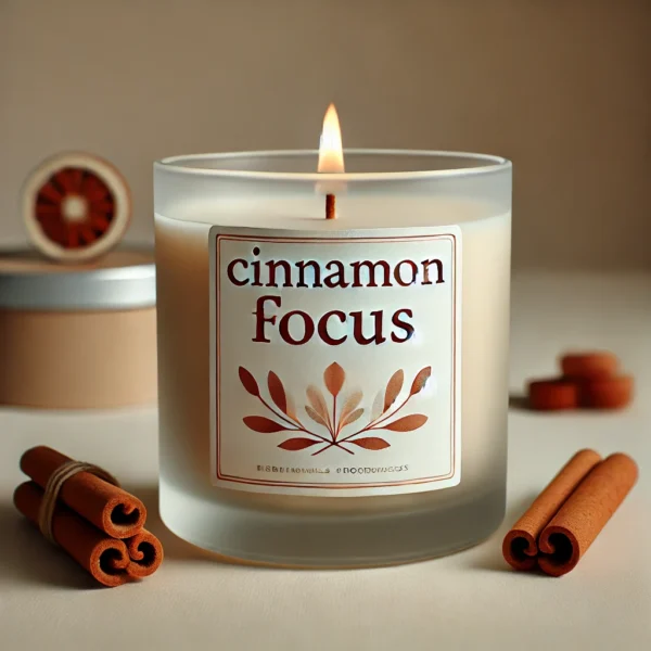 "Cinnamon Focus" (Canela)  Estímulo para la Concentración - Vela Sensorial